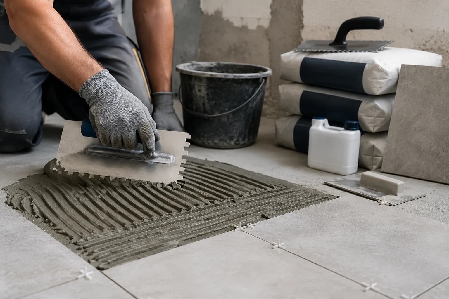 Surface preparation before application