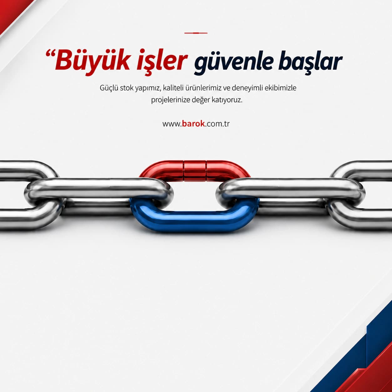 Barok Yapı güçlü stok ve kurumsal tedarik yaklaşımı